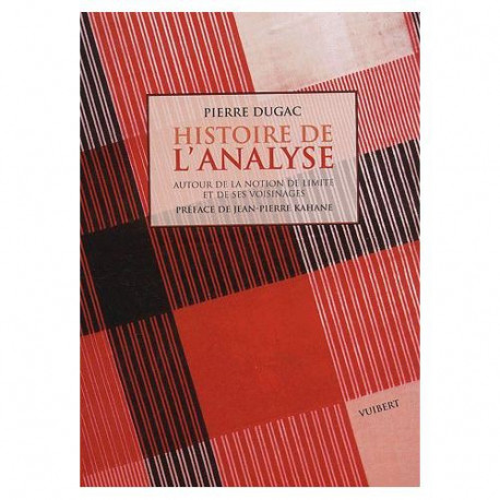 HISTOIRE DE L'ANALYSE - VUIBERT 