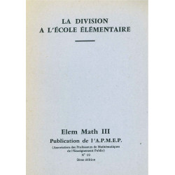 Elem-maths 3 - La division à l'école élémentaire *