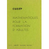 Mathématiques pour la formation d'adultes (CUEEP)